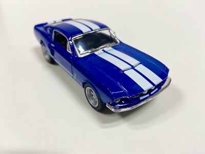 Kinsmart Ford Mustang Shelby GT-500 1967 blau/weiß Klassiker Oldtimer ,,NEU  