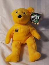 Vintage 1998 MLB Salvino's Bamm Beanos 9" Beanie Plush Bear 25 Jim Edmonds