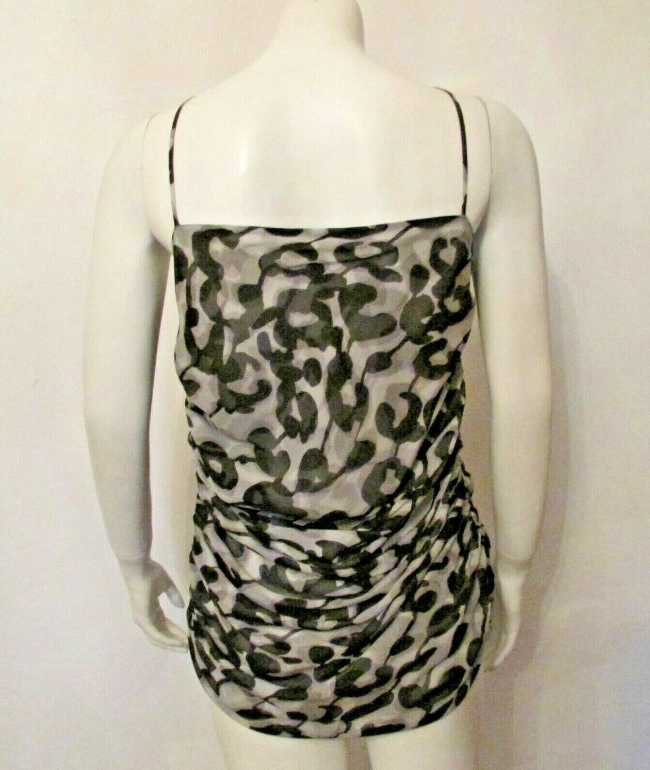 Camicetta drappeggiata seta stampa animalier Moschino economica e chic nuova con etichetta 12 made in Italy