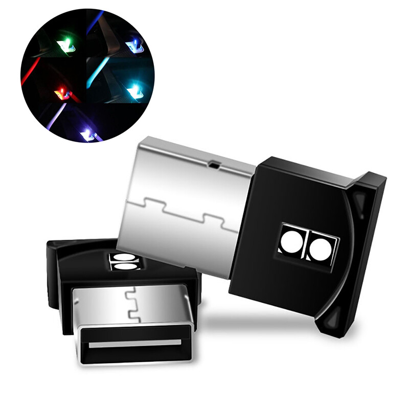 1Pcs Mini USB LED Car Interior Light Neon Atmosphere Ambient Lam