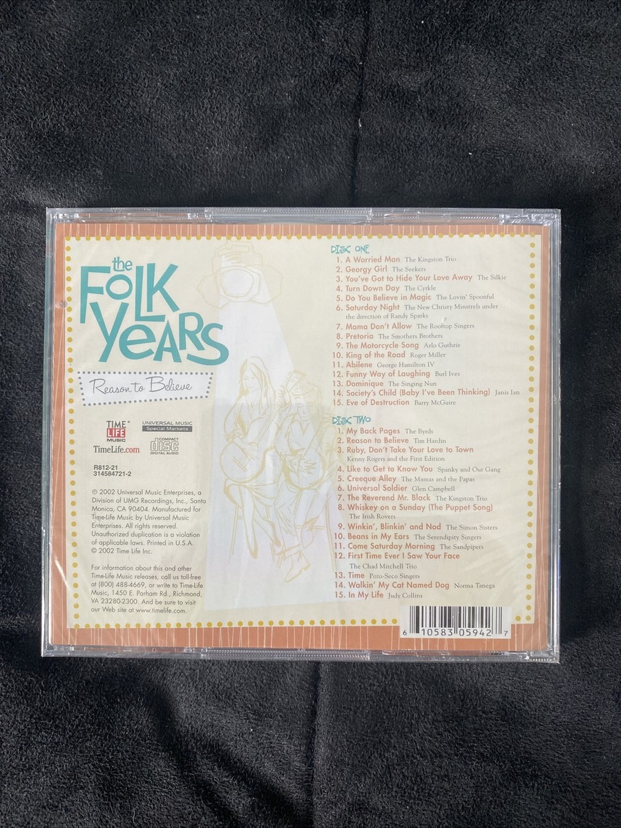 The Folk Years Reason To Believe 2 CD set New Sealed and