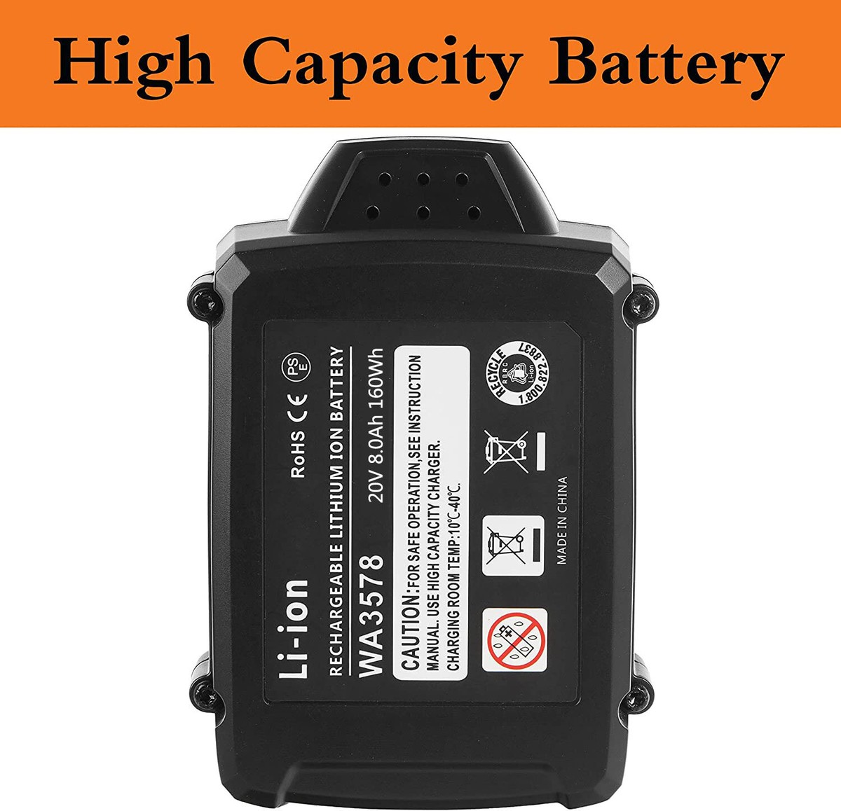 Vhbw Ersatz Für Worx WA3553.2, WA3572, WA3553.3 Für Elektrowerkzeug  3 Mah 20 V S0i2f0vq