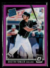 2018 Donruss Optic #50 Dustin Fowler Purple card