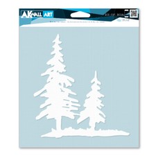 Forest Trees Spruce Woods Outdoor - Vinyl Decal Outdoor Weatherproof