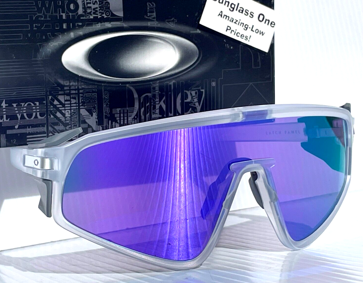 NEW Oakley LATCH PANEL Matte Clear PRIZM Purple Lens NEW Oakley LATCH PANEL Matte Clear PRIZM Purple Lens