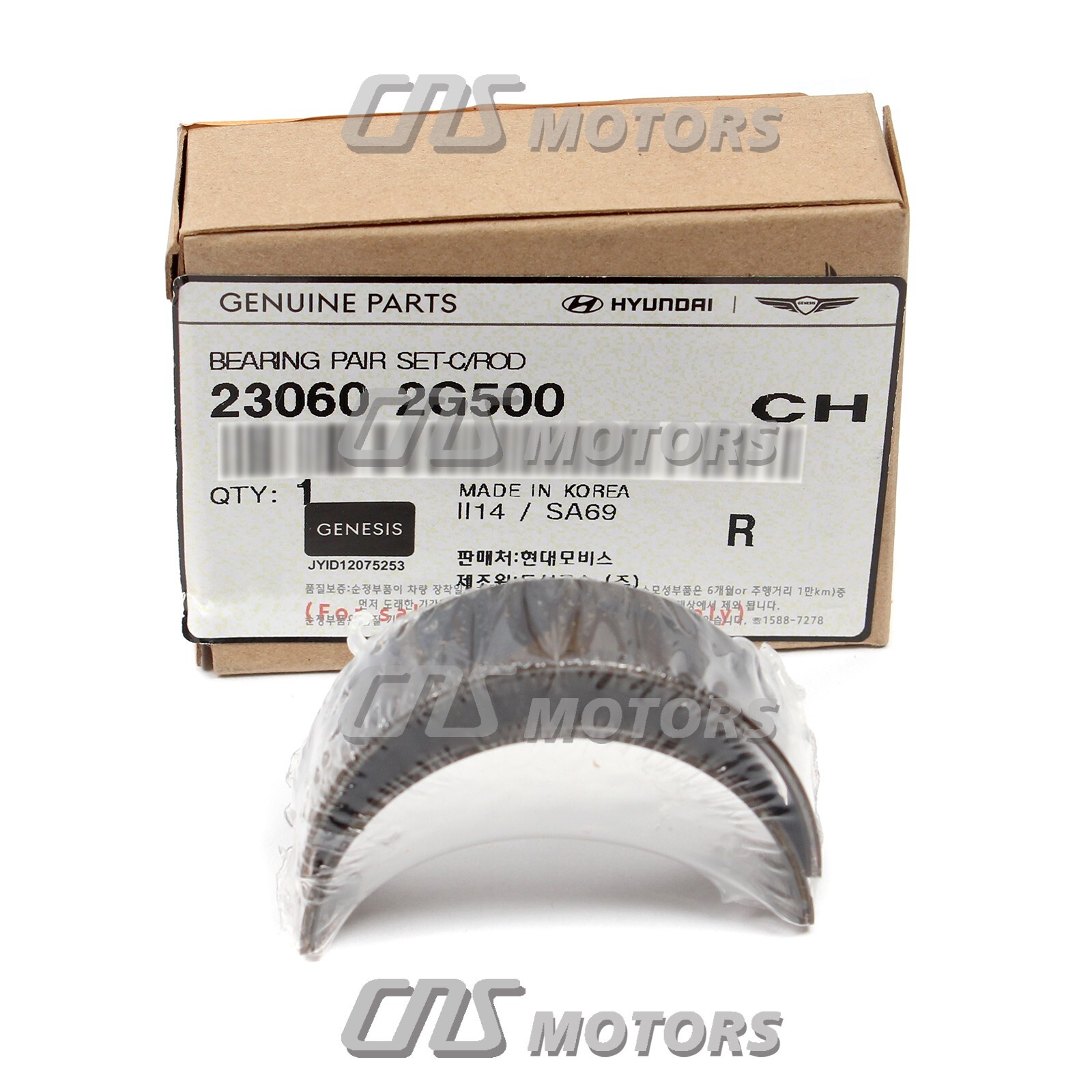 GENUINE Connecting Rod Bearing for 11-23 GENESIS HYUNDAI KIA 2.0 2.4L 230602G500