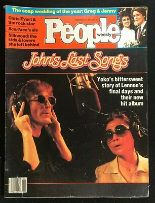 PEOPLE Magazine  Feb 20 1984 - JOHN LENNON / Yoko Ono / Chris Everett / Silkwood