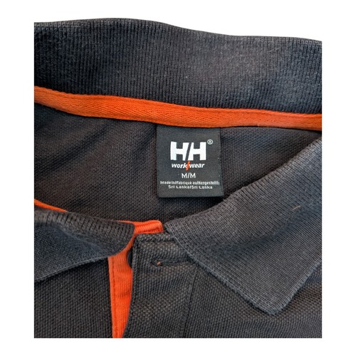 Polo uomo Helly Hansen da lavoro nero/arancione - taglia media - Foto 4 di 7