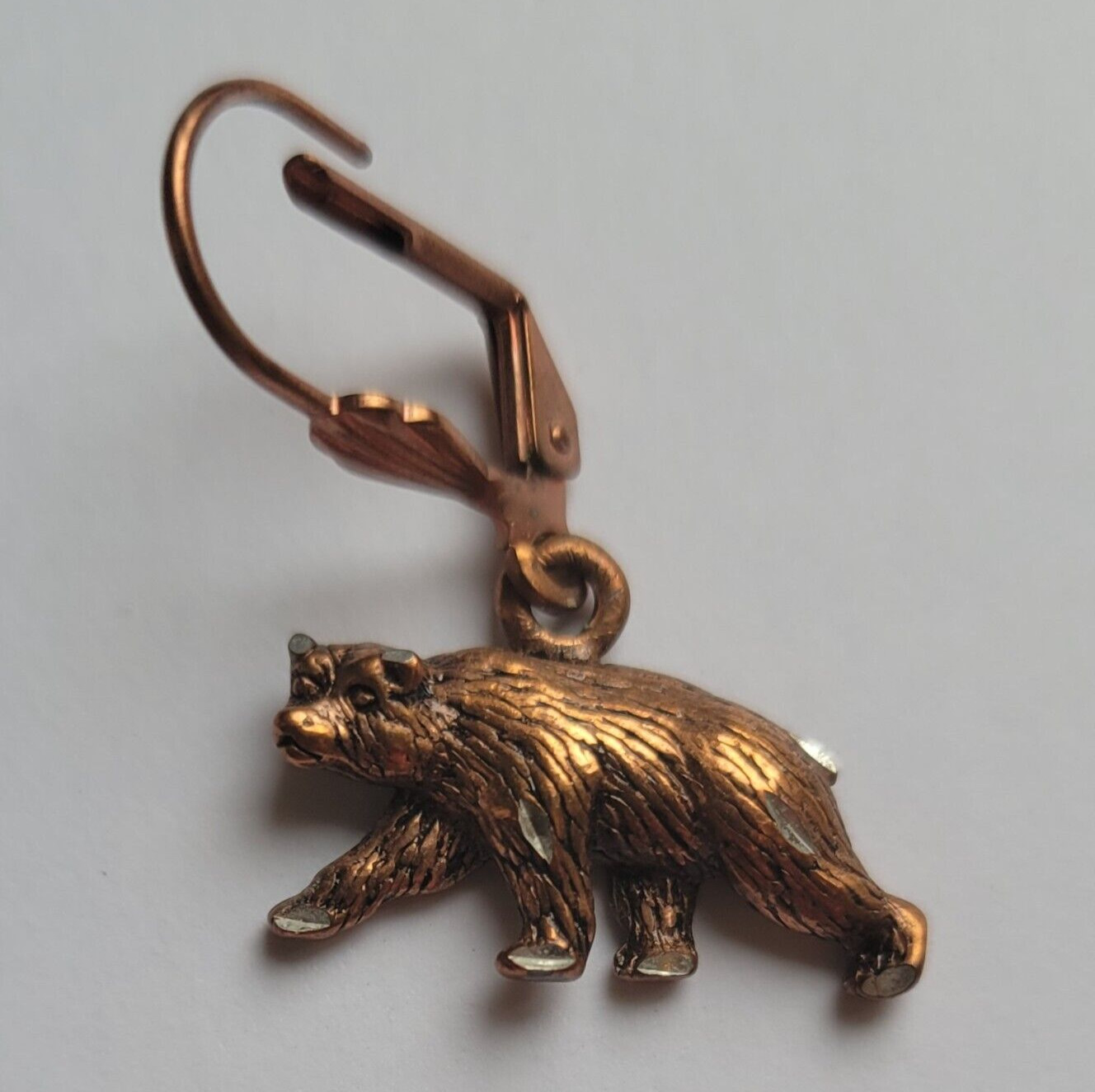 Waldeck Johnson Vintage Solid Copper Bear Leverba… - image 3