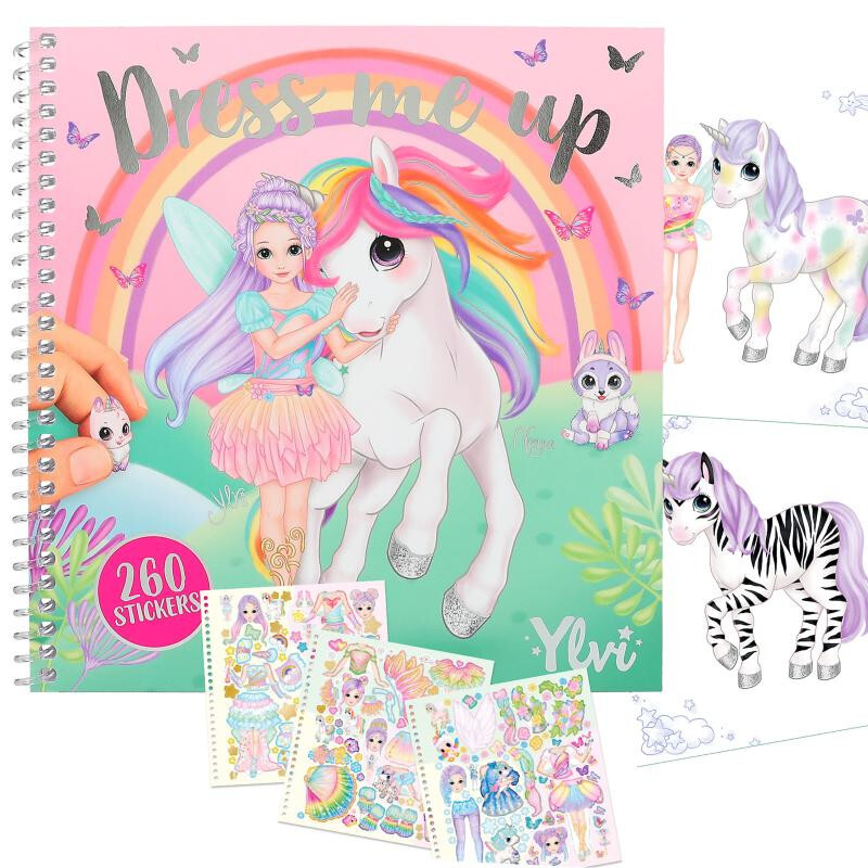 Dress Me Up Unicorn activity book Ylvi and the Minimoomis fairy sticker book NEW
