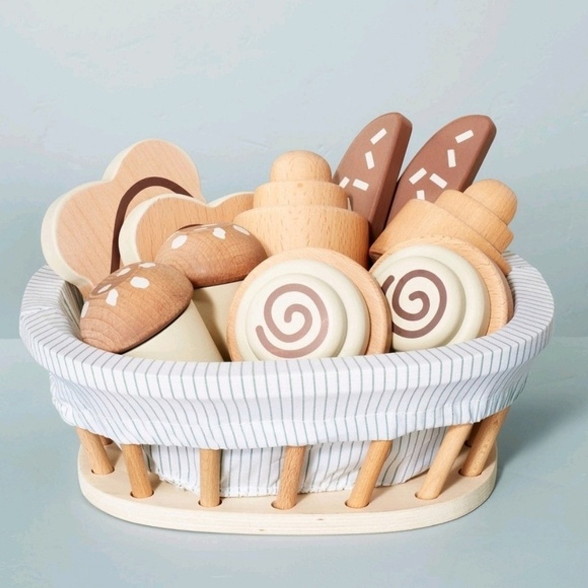 Hearth and Hand with Magnolia Toy Baked Goods Wood Play Food Set Pretend  Bread