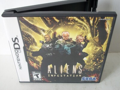 Aliens Infestation Nintendo DS Game Case Authentic Cartridge