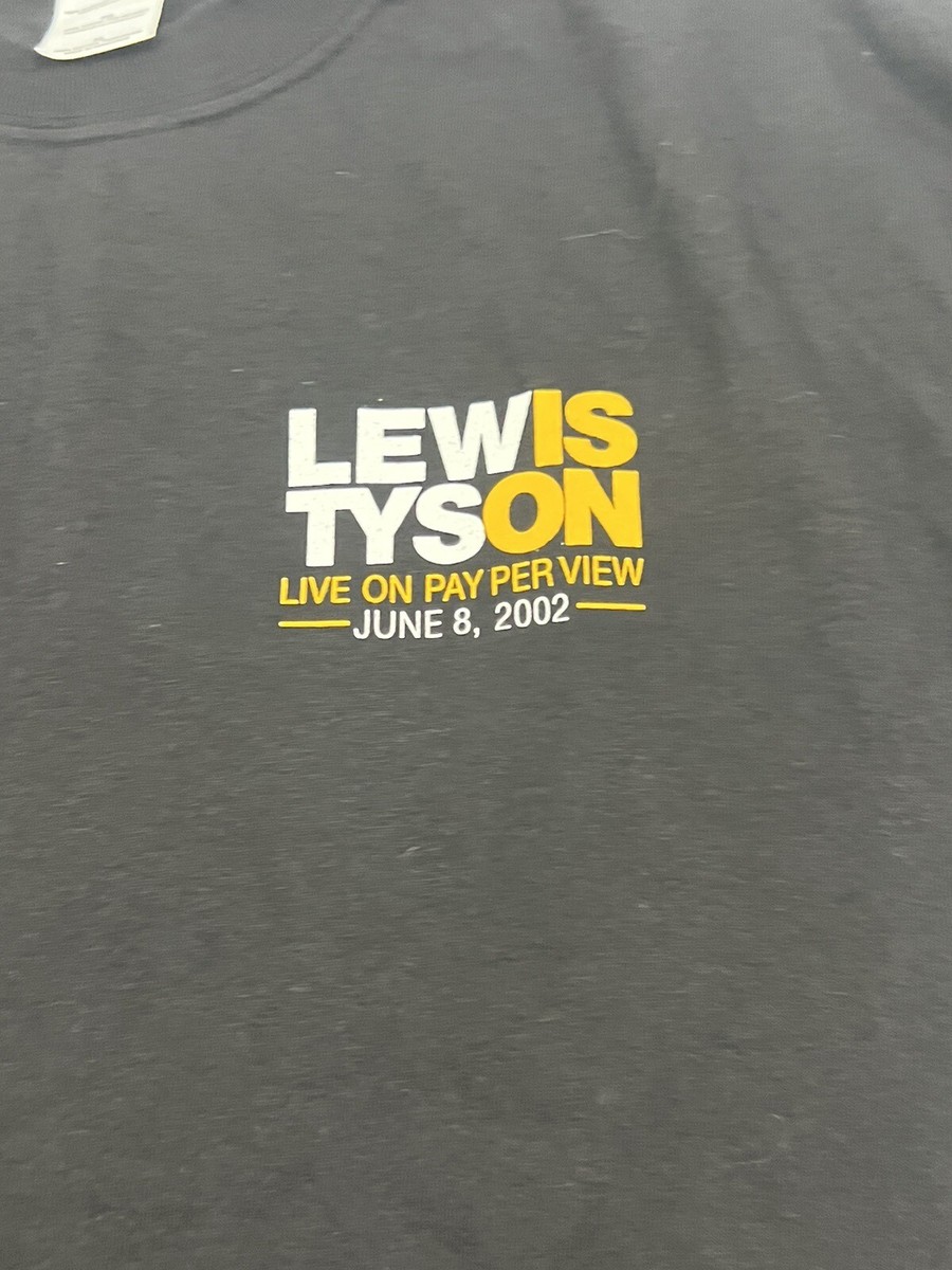 Deadstock Vintage 2002 Mike Tyson Vs Lennox Lewis Boxing T-Shirt 