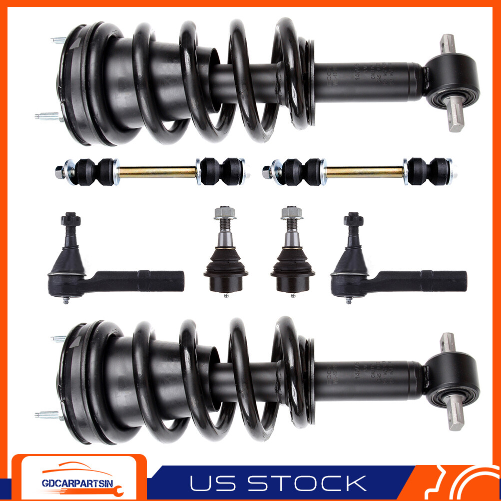 08-13 GMC Sierra 1500 Complete Front Suspension Kit with Struts & Ball Joints  