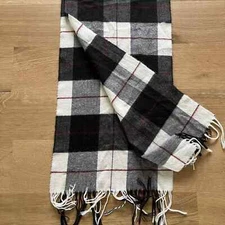 Cashmink Womens Plaid Scarf Fringe Soft Preppy Classic Design Germany Acadmia