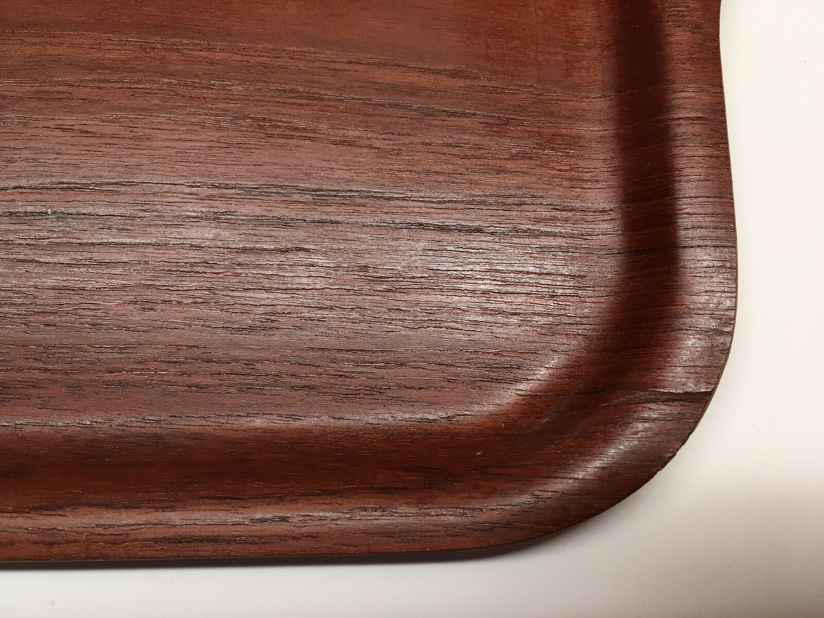 【たぁこ*さま】vintage tray ❀ スポンコリ トレイ Finland Vintage Made in Finland Laminated Teak Wood Serving Tray 19