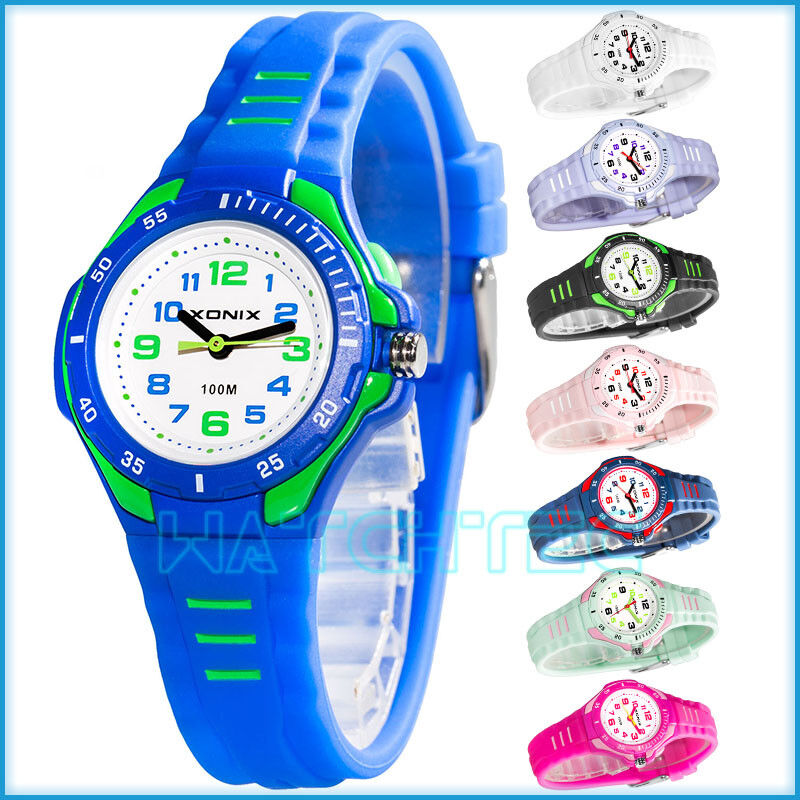 Analog children's wrist-watch XONIX, backlight, water resistant 100m