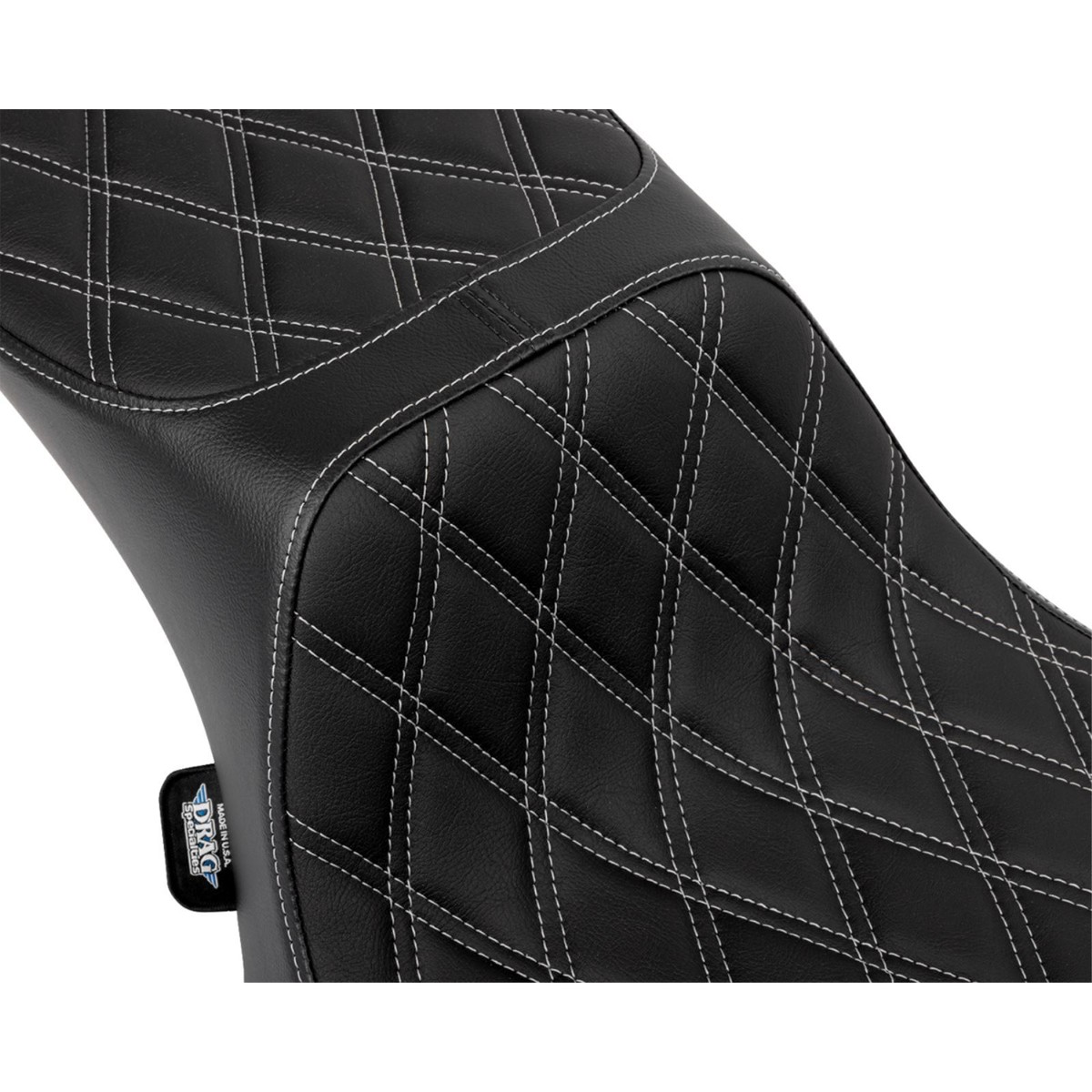 Predator III 2-Up Seat - Silver Diamond Stitch for FLHX/FLTR