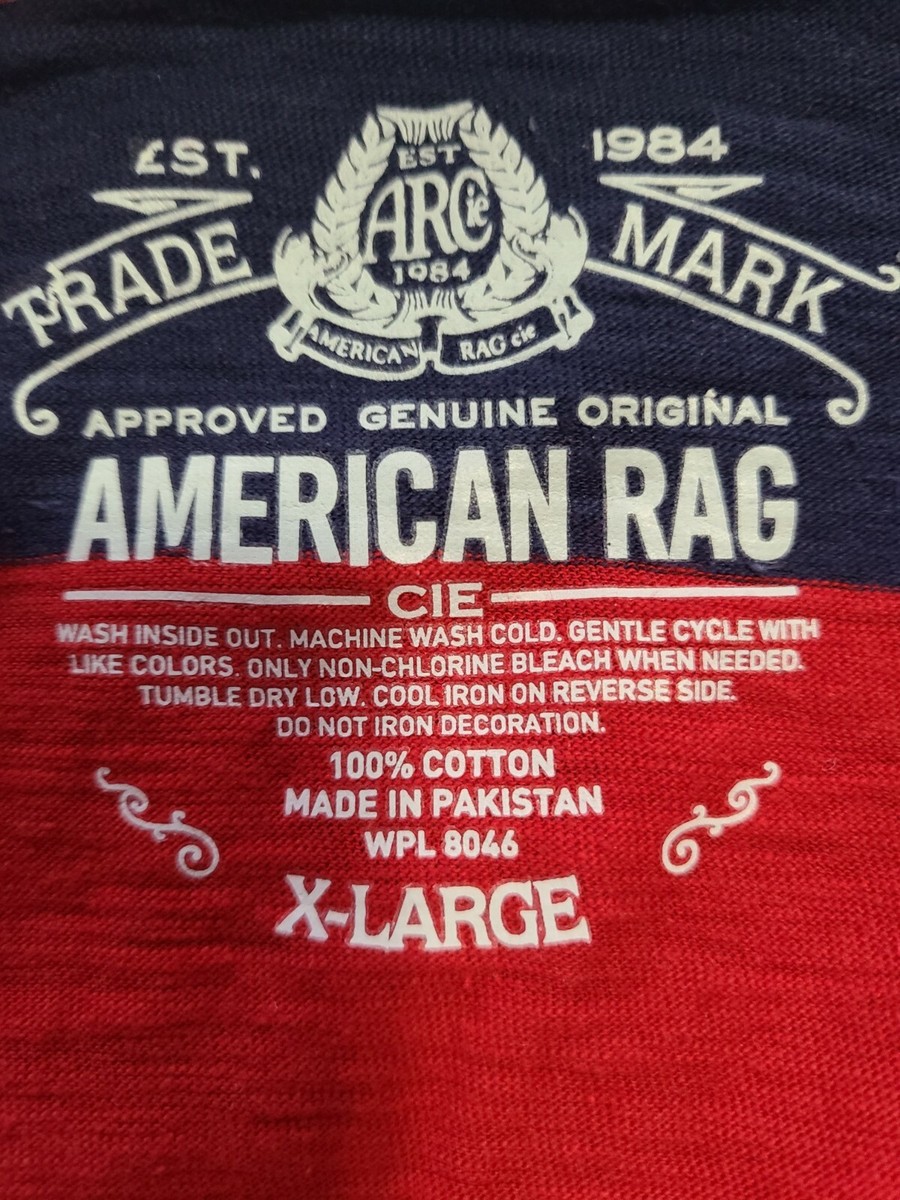 Pull Col Rond American Rag Cie Rouge Foncé - 100% Coton, Style Rugby Torsadé, Taille S