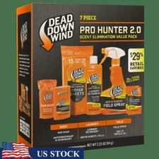 Scent Elimination Hunting Kit Pro Hunter 2.0 7 Piece Body Clothing Field Use