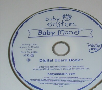 Disney Baby Einstein Baby Monet Discovering The Seasons Educational Dvd Only Ebay