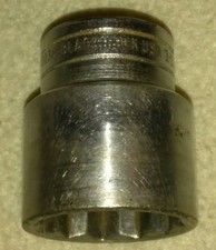 1-1/8" SHALLOW SOCKET 1/2" DRIVE 12PT MAC / BLACKHAWK #40136 usa