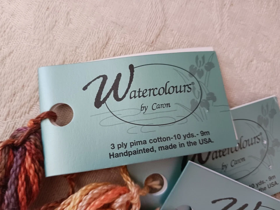 Watercolours By Caron Handpainted Pima Cotton Thread Floss Papaya Burnt Toast 3 - Image 4 of 4