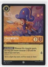 Disney Lorcana Ursula's Return Cogsworth 05/204 Common NON-FOIL