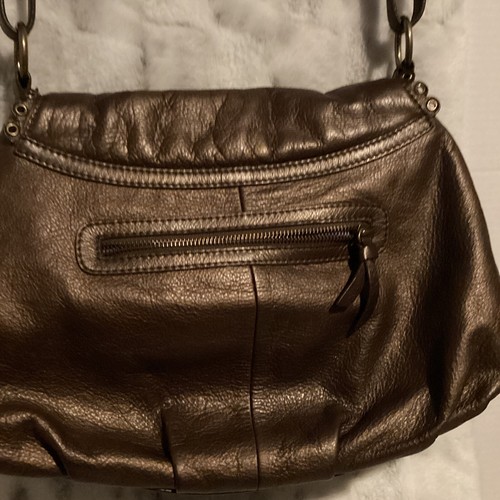 Bolso Fiore De Colección Marrón Suave Cuero Bordado Correa Ajustable Hobo - Imagen 4 de 13