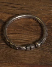 Heavy Cuff Bracelet Diamond Motif Fits Wrist 6-7" Artisan Southwest