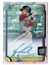 Spencer Kieboom 2015 Bowman Chrome Prospect Autograph Refractor #BCAP-SK /499