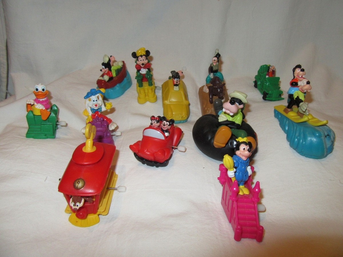 MIXED LOT OF 12 BURGER KING TOYS from 90's ~ Mostly Wind Up