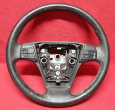 2004 - 2010 Volvo S40 Charcoal Black Steering Wheel Leather w/ Cruise & Audio
