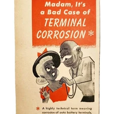 1947 Bowes Battery Cables Advertisement Terminal Corrosion Doctor DWNN18
