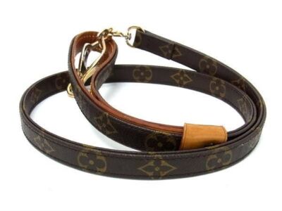LOUIS VUITTON M58055 Less Baxter GM Dog Leashes Monogram Brown Length 105.5 cm