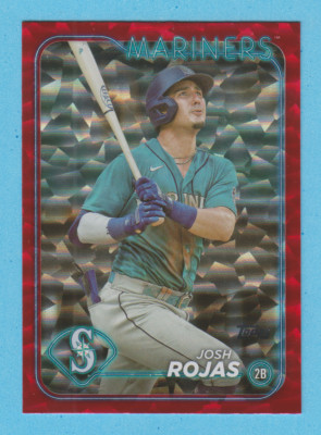 2024 Topps Series 2 Josh Rojas RED FOIL  158/199  # 487  Seattle Mariners