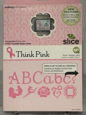 Think Pink Slice Memories Family Word Expressions  Design Card & Booklet NEW