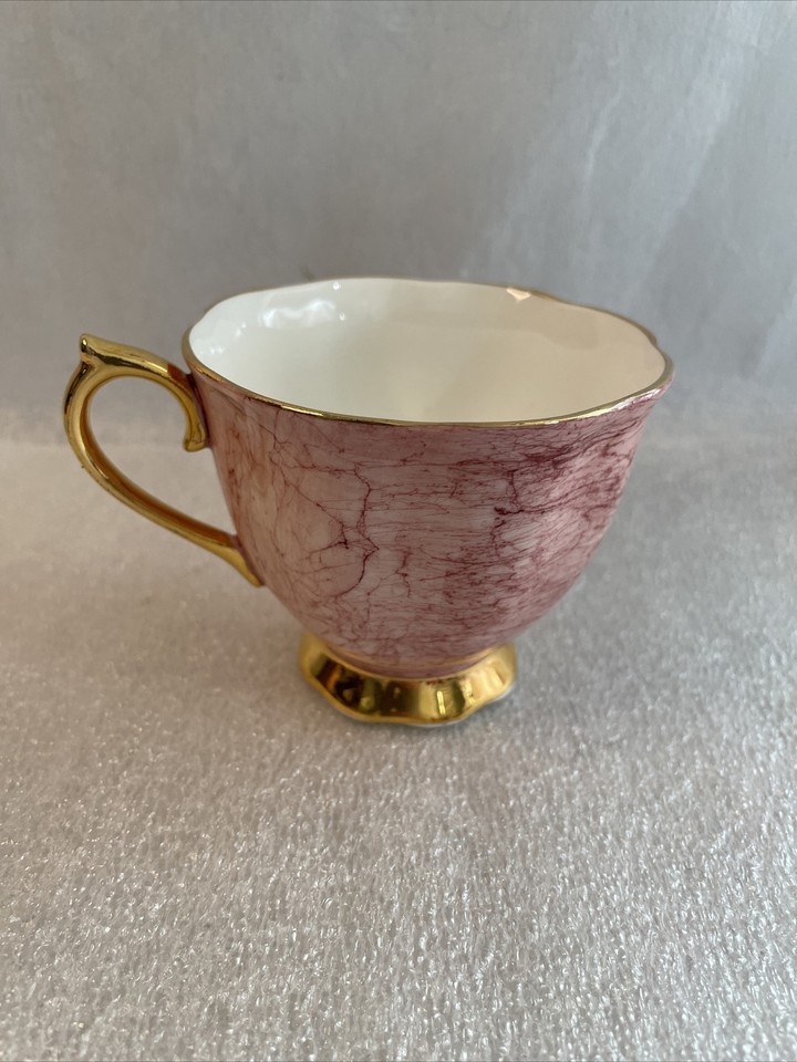 Royal Albert Gossamer Bone China Snack Tea Coffee Set PINK tennis set