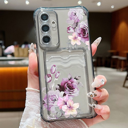 For Samsung S25 Ultra S24 FE S23 S22 S21 S20 A56 A15 A55 Card Holder Case Cover - Picture 9 of 15