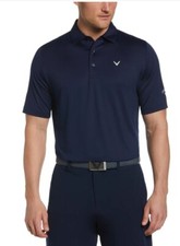 Callaway Polo Shirt Mens Swing Tech Solid Golf Polo Shirt Size S