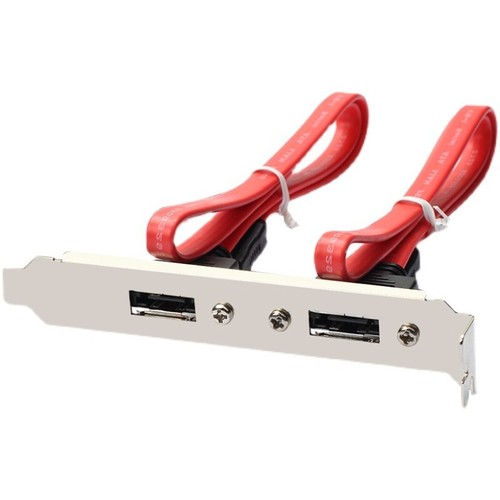 2Pcs Dual Port SATA Serial ATA Cable to eSATA Bracket Adapter Cable | eBay