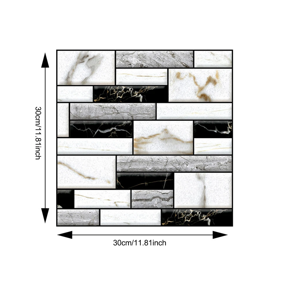 1-20 PCS 3D Self Adhesive Tile Foam Stick Wall Paper Brick Wall Sticky Wallpaper - image 2 of 4