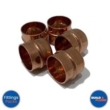 22mm Solder Ring Stop End Cap Copper Pipe Fitting Pre Soldered Packs Plumbing