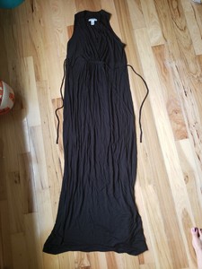 motherhood maternity black maxi dress