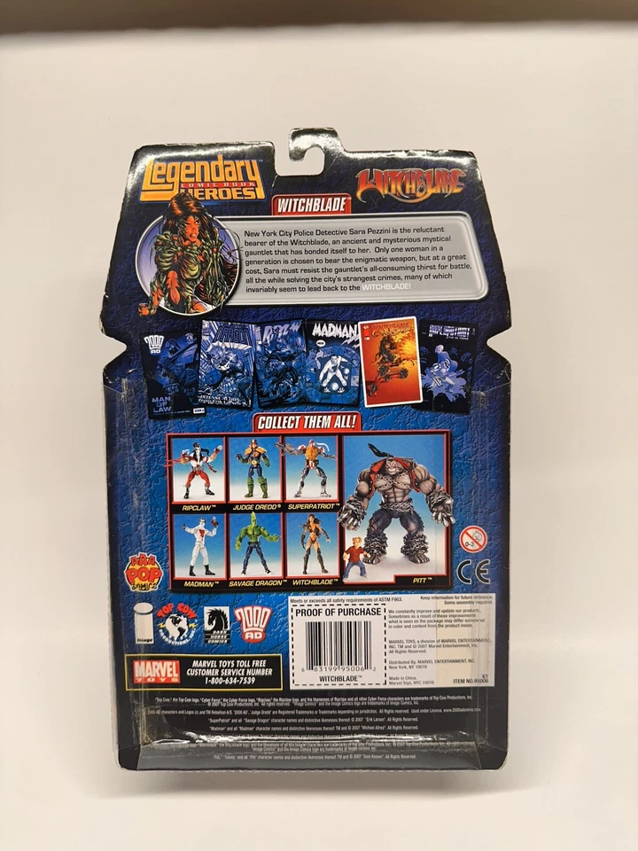 Marvel Legendary Comic Book Heroes Pitt Baf Witchblade 2007 figura de 6"" sellada Foto 2 de 4
