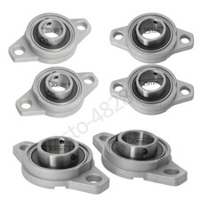 2x Pillow Block Bearing 20mm 25mm 30mm Bore 2-Bolt Flange Mounted Self-Alignment