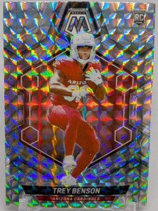 🏈2024 Panini Mosaic Trey Benson (RC) Silver Mosaic Prizm #360 Arizona Cardinals