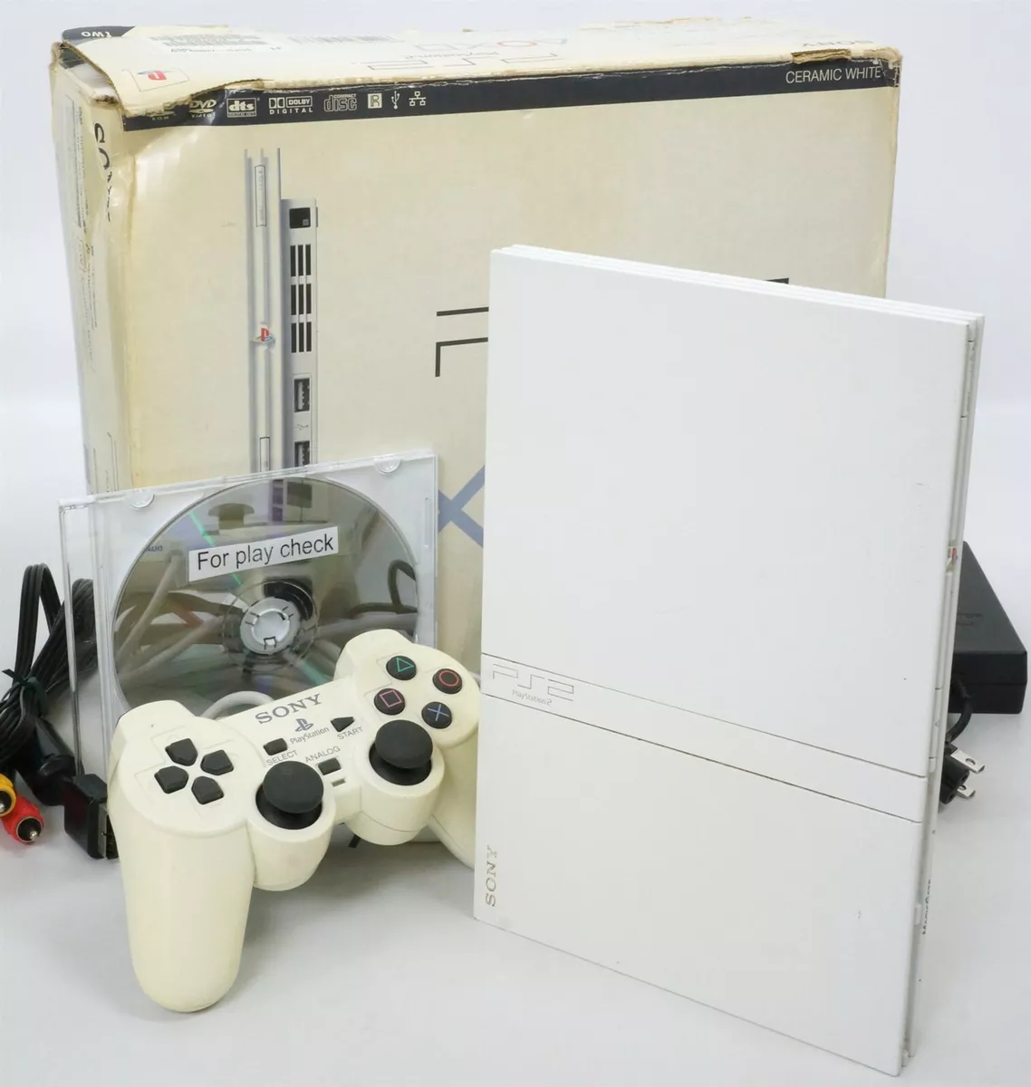 Sony PlayStation 2 PS2 Silver Slim Game Console Full BOX NTSC-Japan Fast  Ship