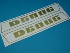 Deutz 6006 sticker emblem sticker hood sticker lettering gold