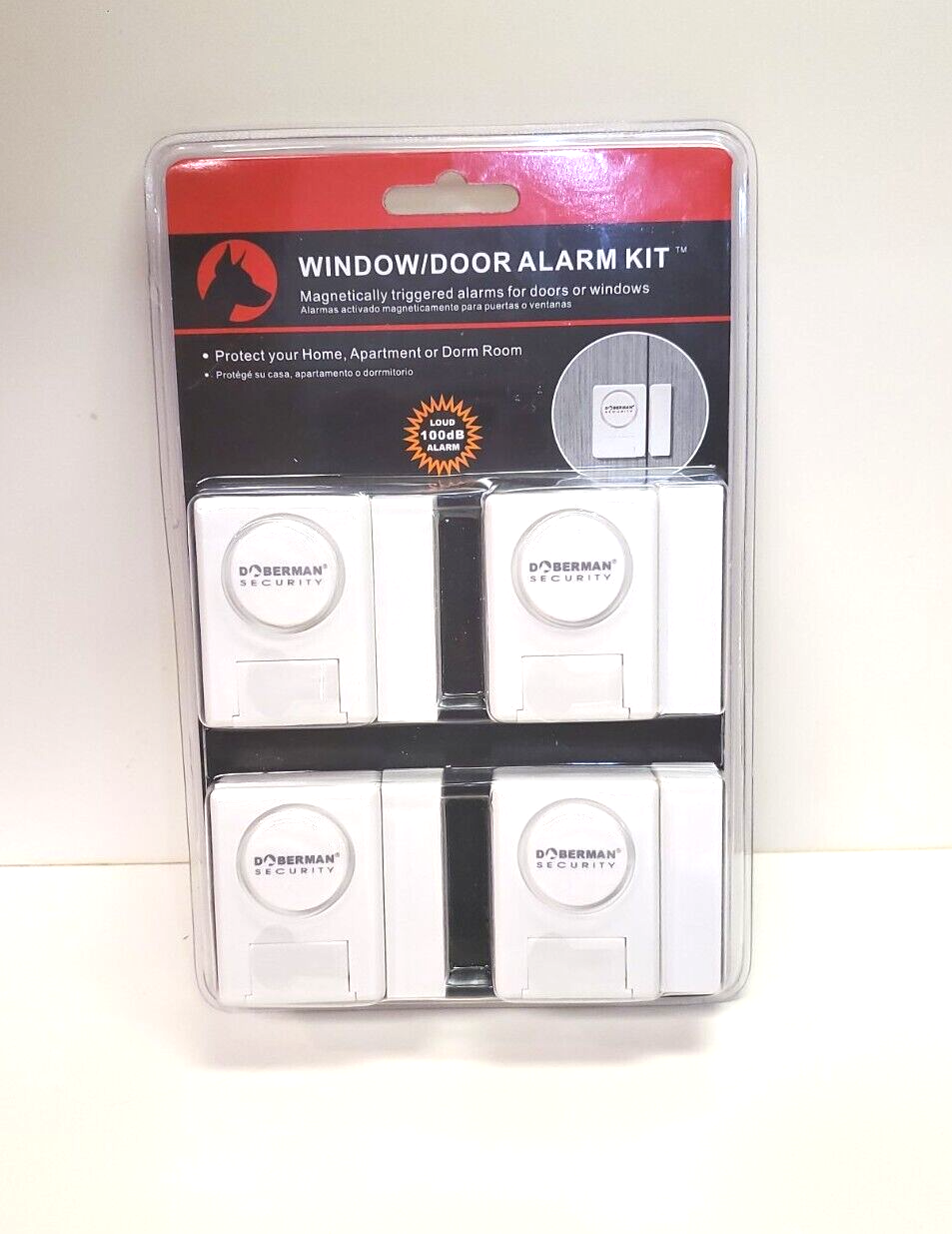 4 pack Doberman Security Window / Door Alarm Kit